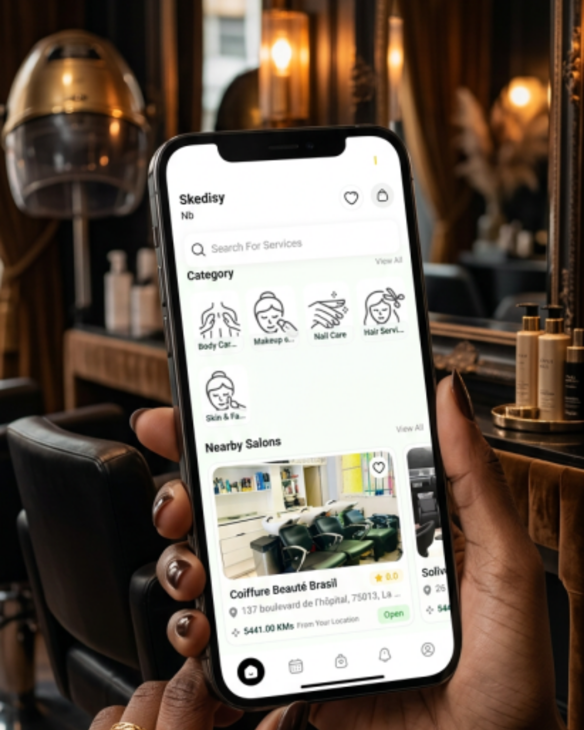 App Skedisy — menu principal