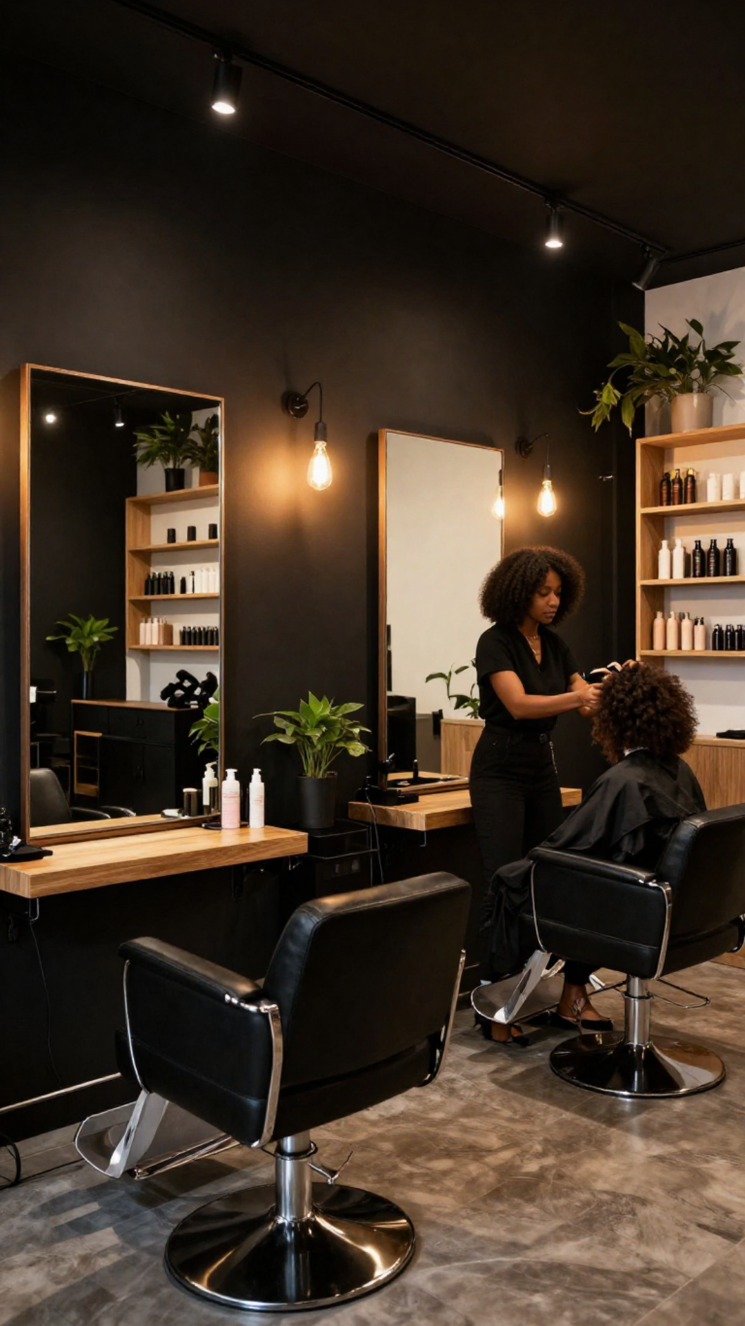 Gérante de salon afro